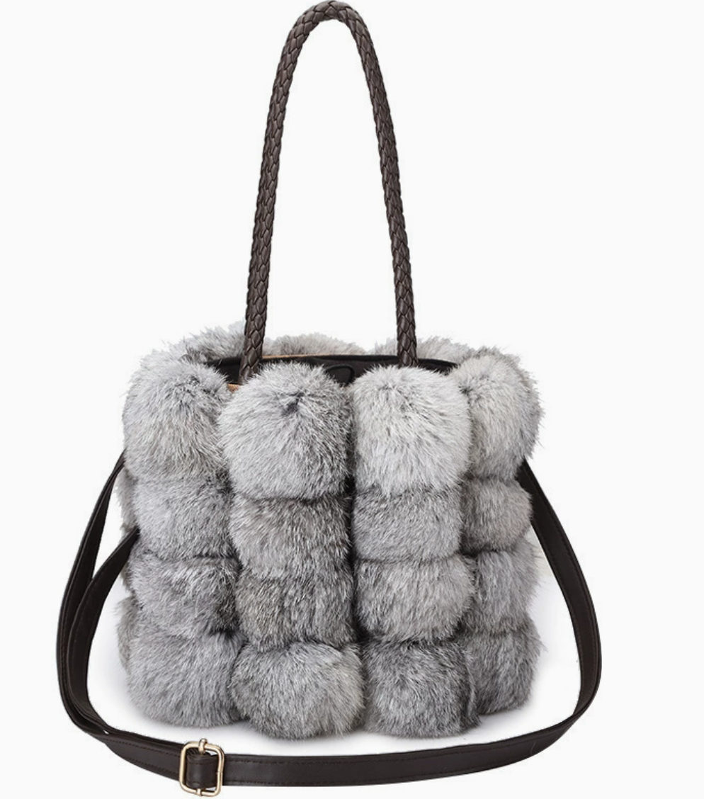 $89.99 Pom-pom bucket bag